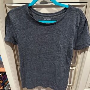 Express Women’s Short Sleeve Shirt Grey Small